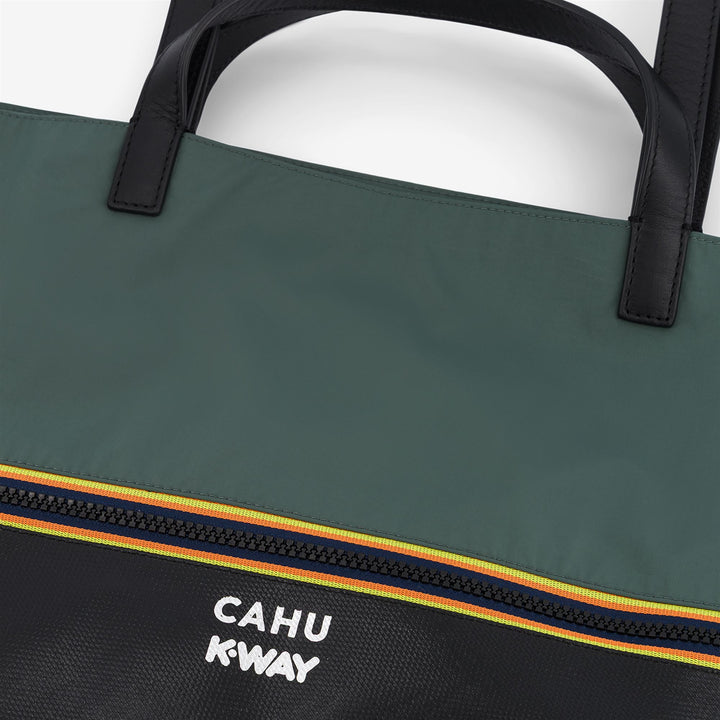 PRATIQUE MEDIUM - Bags - TOTE BAG - UNISEX - Black-Green Greysh