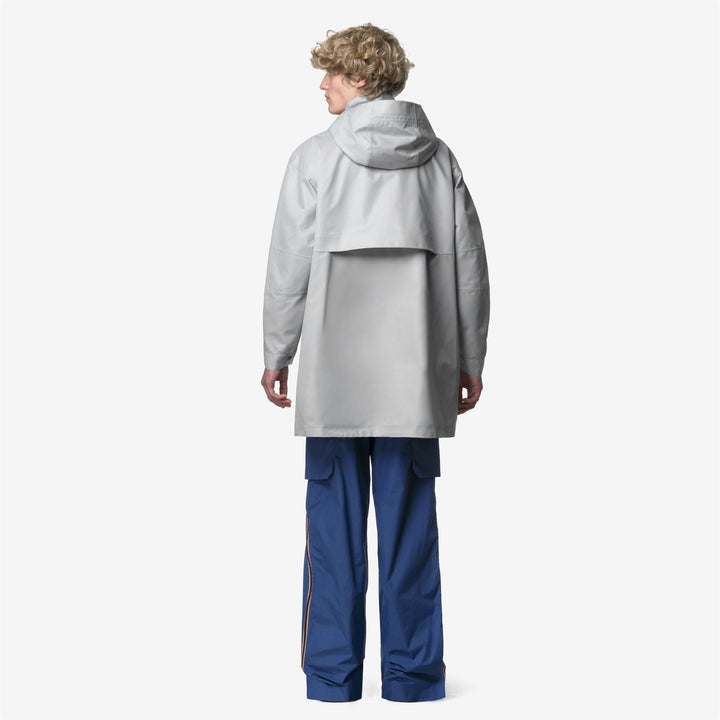 EFFIE TECH SHINY TWILL - Jackets - 3/4 LENGTH - UNISEX - Grey Silver