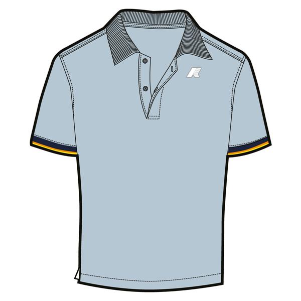 VINCENT PIQUE - Polo Shirts - Polo - MAN - BLUE BABY