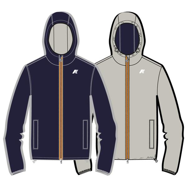 JAKE PLUS.2 REVERSIBLE - Jackets - Short - MAN - BLUE DEPTH-BEIGE LT