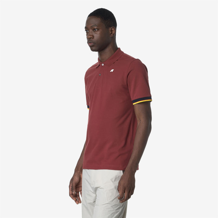VINCENT PIQUE - Polo Shirts - Polo - MAN - RED JASPER
