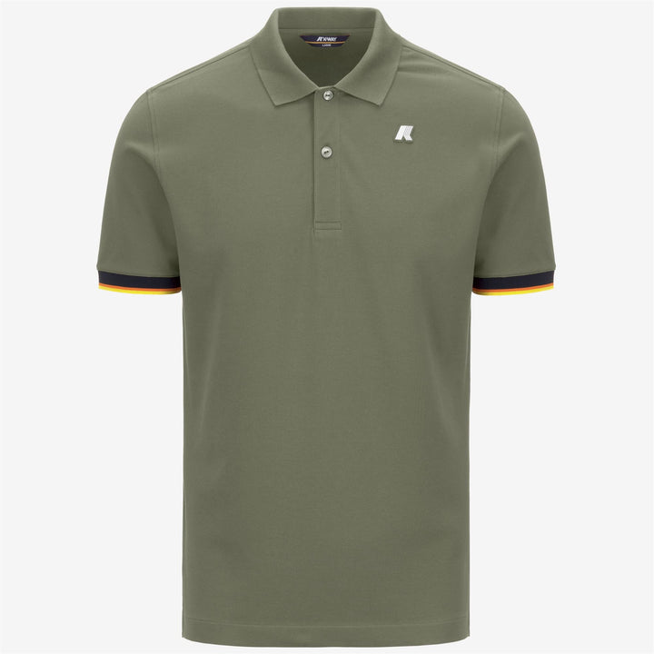 VINCENT PIQUE - Polo Shirts - Polo - MAN - GREEN LICHEN