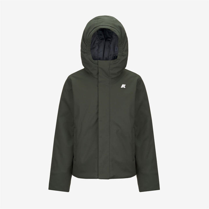P. JACKO TWILL MARMOTTA - Jackets - Short - BOY - GREEN B-BLUE A