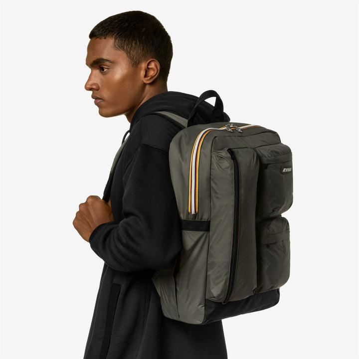 AMBERT - Bags - Backpack - UNISEX - GREEN BLACKISH