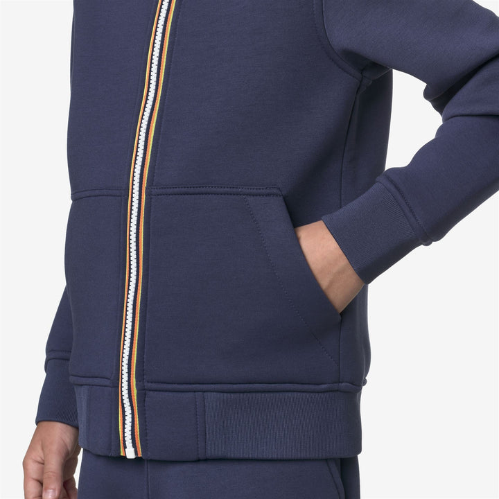 P. BERENGER SPACER - Fleece - Jacket - BOY - Blue Deep Cobalt