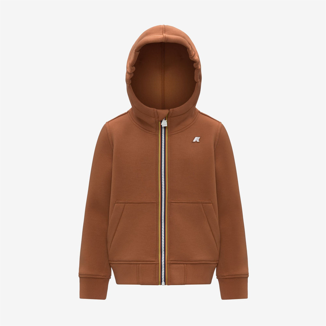 P. BERENGER SPACER - Fleece - Jacket - BOY - Orange Adobe