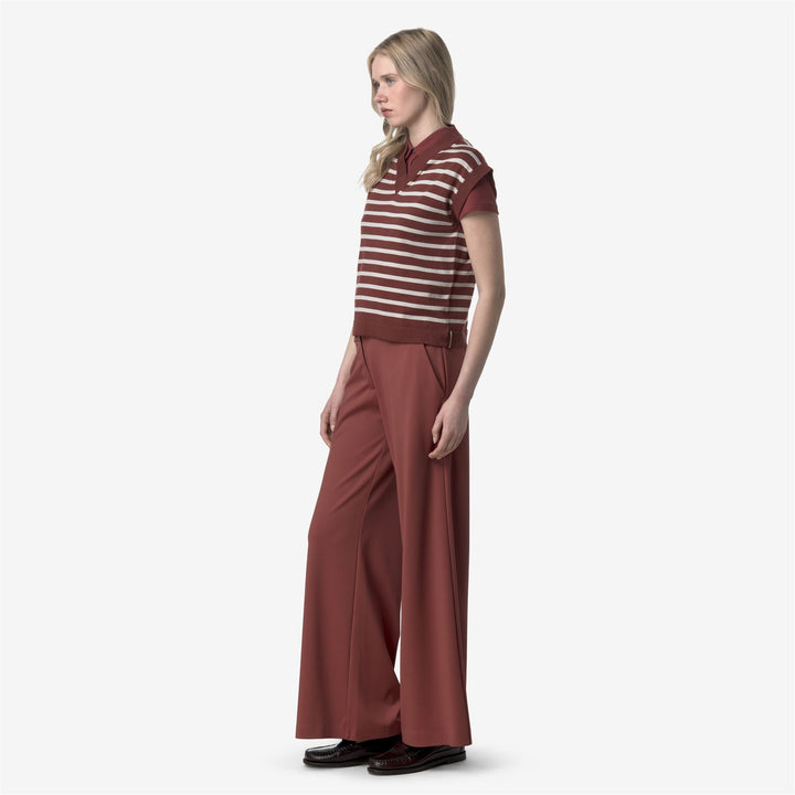 JALLE SL SPACER - Pants - Sport Trousers - WOMAN - RED BROWNISH