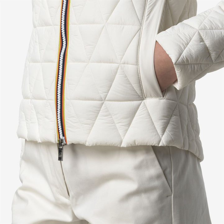 LIL DIAMOND QUILTED WARM - Jackets - Short - WOMAN - White Gardenia