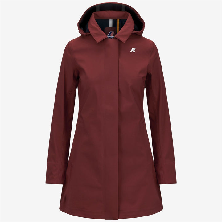 MATHY BONDED - Jackets - 3/4 LENGTH - WOMAN - Red Syrah-Blue Depth