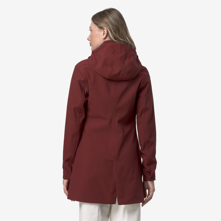 MATHY BONDED - Jackets - 3/4 LENGTH - WOMAN - Red Syrah-Blue Depth
