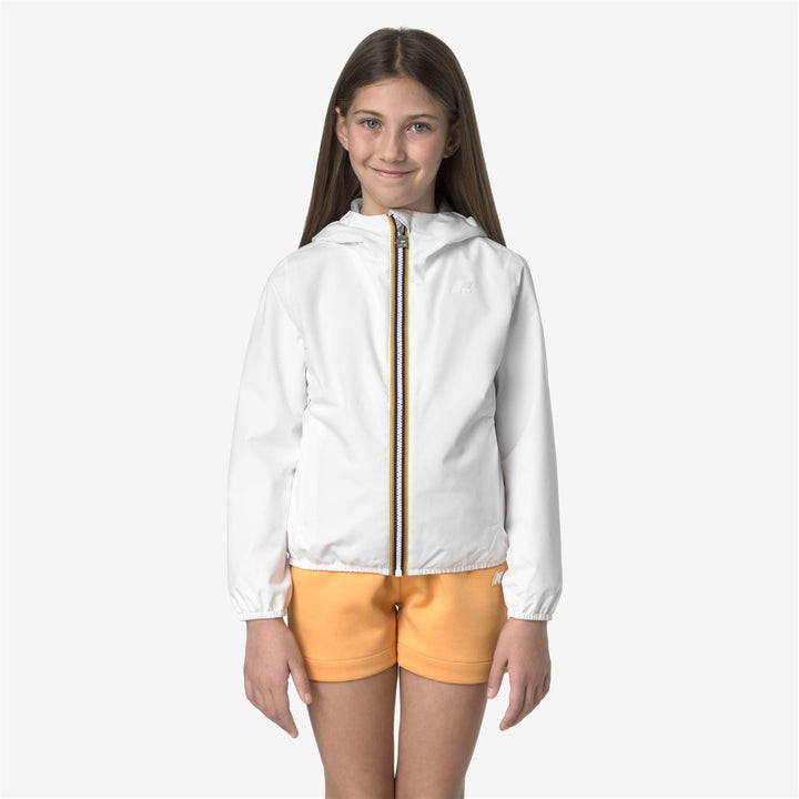 P. LILY STRETCH POLY JERSEY - Jackets - Short - GIRL - WHITE