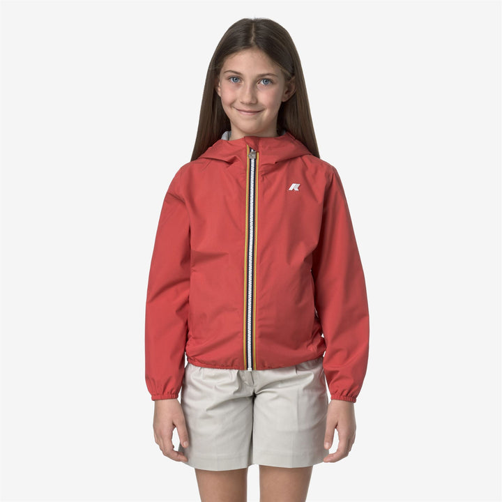 P. LILY STRETCH POLY JERSEY - Jackets - Short - GIRL - RED JASPER