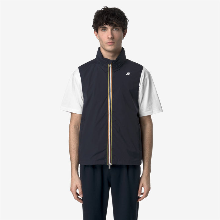 VALEN STRETCH NYLON JERSEY - Jackets - Vest - MAN - BLUE DEPTH