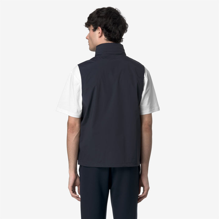 VALEN STRETCH NYLON JERSEY - Jackets - Vest - MAN - BLUE DEPTH