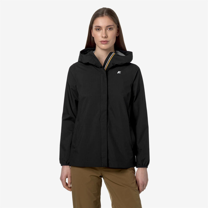 MARGUERITE STRETCH DOT - Jackets - Mid - WOMAN - BLACK PURE