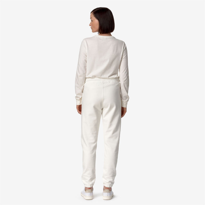 GINEVRETTE FLEECE PEACH - Pants - Sport Trousers - WOMAN - White Gardenia