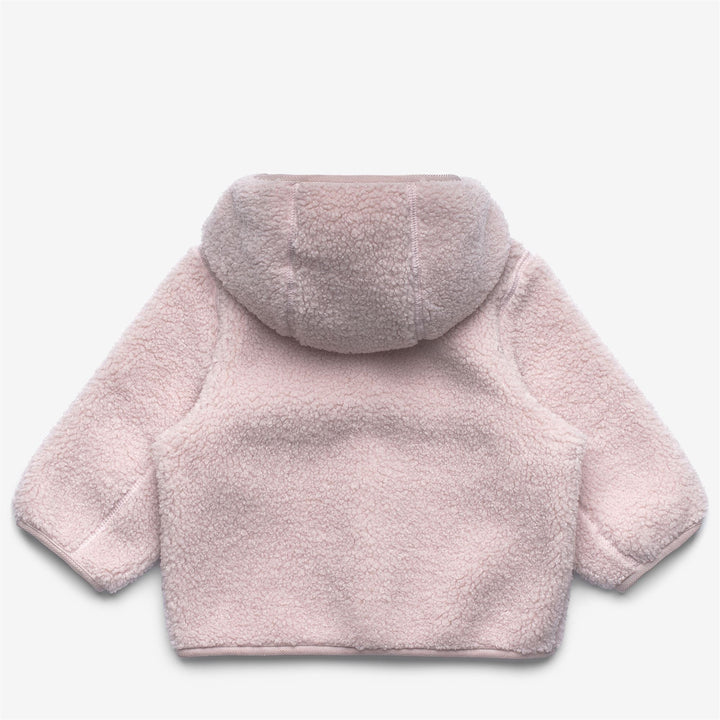 E. JANNE POLAR - Fleece - Hoodie Full Zip - KID UNISEX - Rose Hushed-Rose Hushed