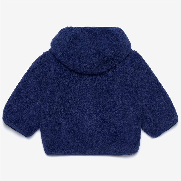 E. JANNE POLAR - Fleece - Hoodie Full Zip - KID UNISEX - Blue Deep Cobalt