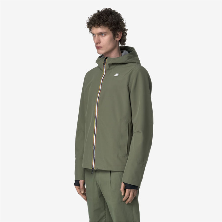 JACKO BONDED JERSEY - Jackets - Short - MAN - GREEN LICHEN