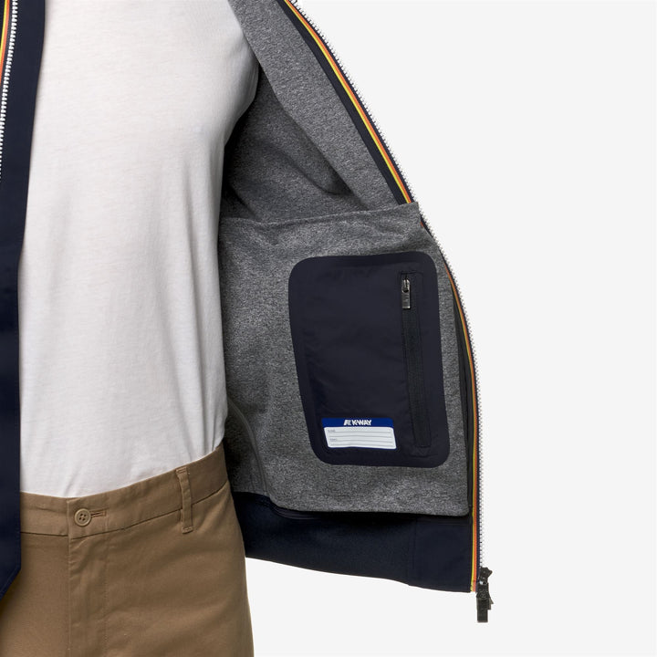 ARSENE BONDED JERSEY - Jackets - Short - MAN - BLUE DEPTH