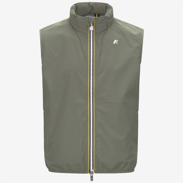 VALEN STRETCH DOT - Jackets - Vest - MAN - GREEN LICHEN