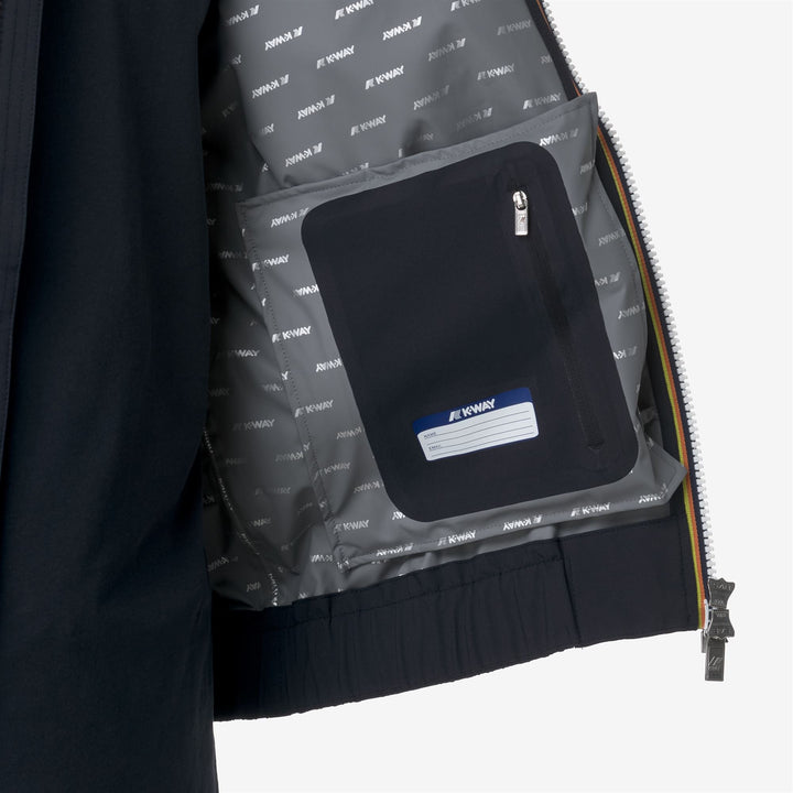 AURENE STRETCH DOT - Jackets - Short - MAN - BLUE DEPTH