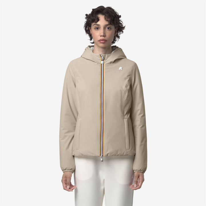 LILY ST WARM REVERSIBLE - Jackets - Short - WOMAN - Beige Cashmere-White Gardenia