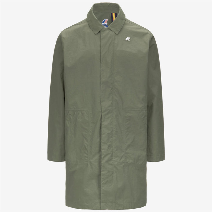 KENLEY COTTON NYLON - Jackets - 3/4 LENGTH - MAN - GREEN LICHEN