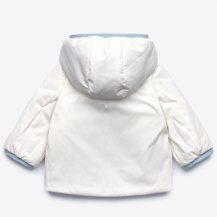 E. JACK ST WARM REVERSIBLE - Jackets - Short - KID UNISEX - Blue Avio-White Gardenia