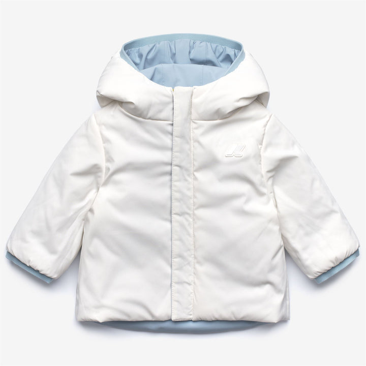 E. JACK ST WARM REVERSIBLE - Jackets - Short - KID UNISEX - Blue Avio-White Gardenia