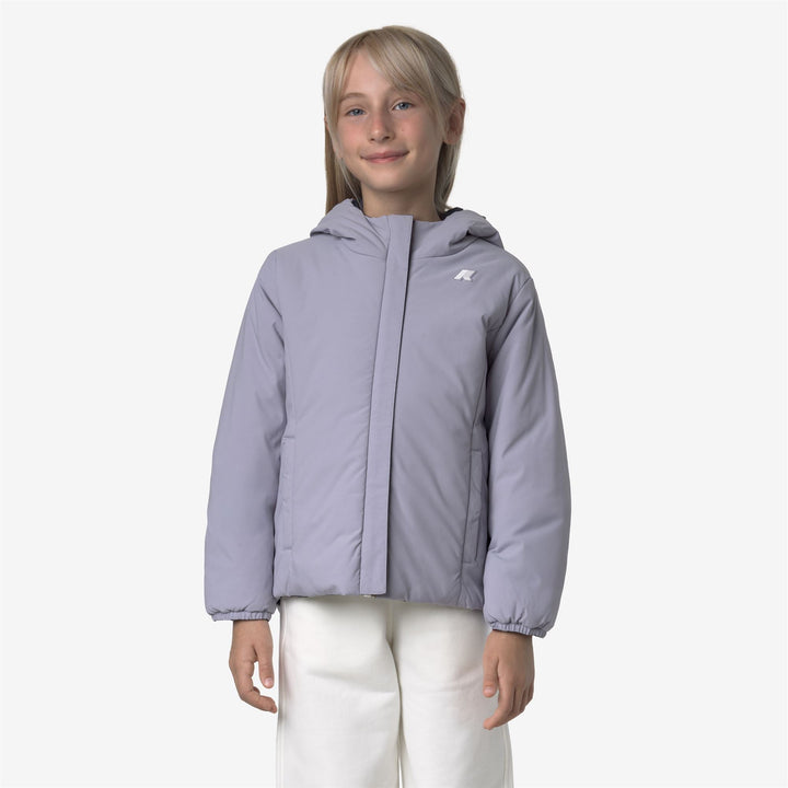 P. LILY ST WARM REVERSIBLE - Jackets - Short - GIRL - Blue Depth-Violet Lavender