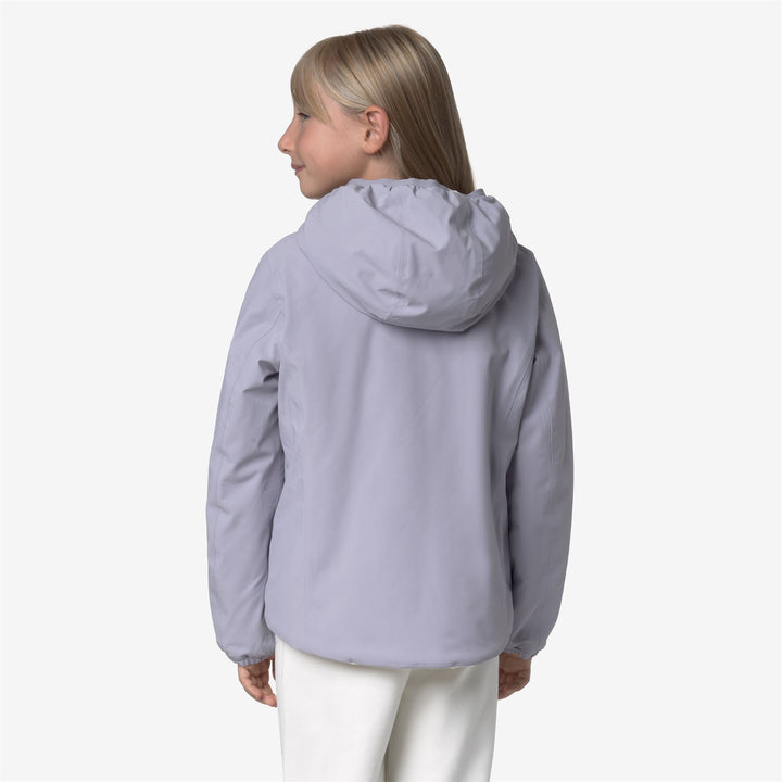 P. LILY ST WARM REVERSIBLE - Jackets - Short - GIRL - Violet Lavender-White Gardenia
