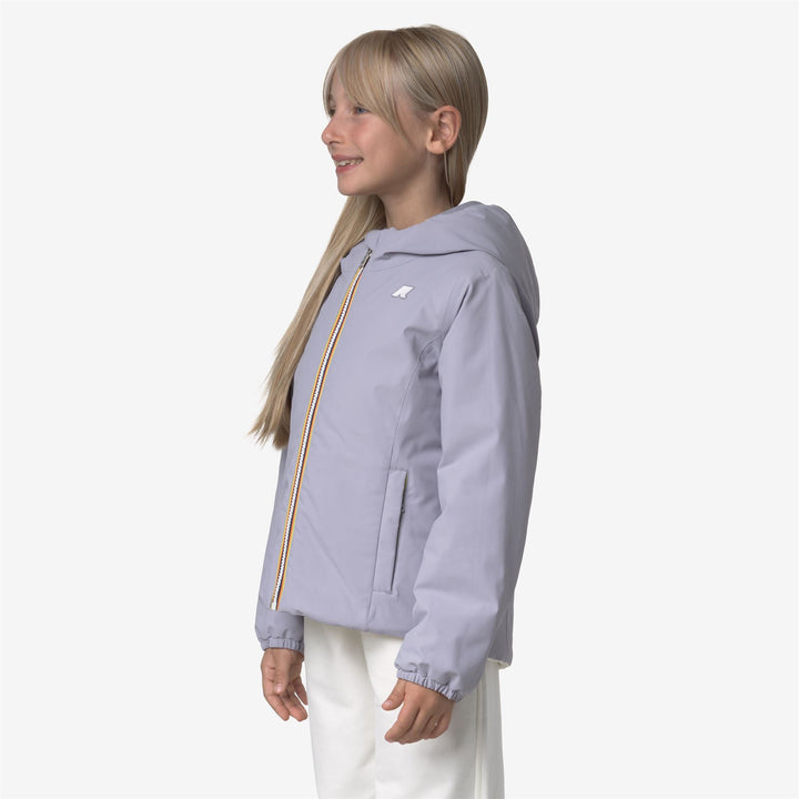 P. LILY ST WARM REVERSIBLE - Jackets - Short - GIRL - Violet Lavender-White Gardenia