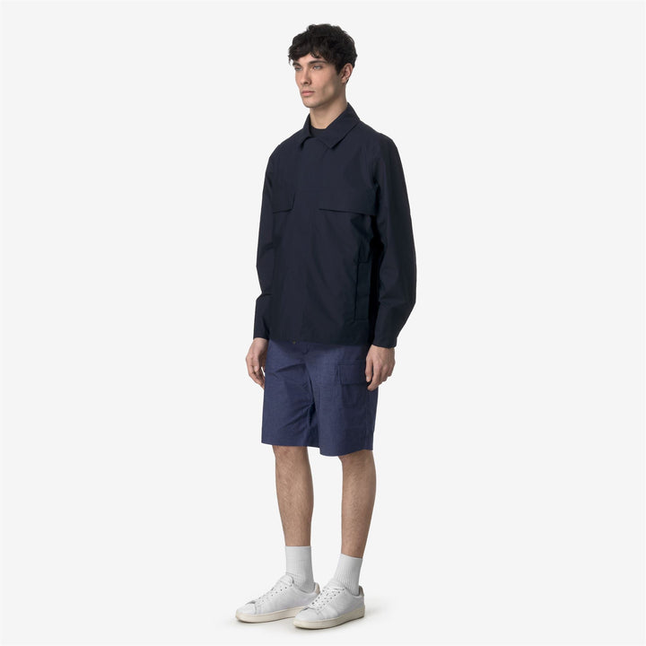 BASTYEL SOFT DENIM - Shorts - Cargo - MAN - BLUE DEEP COBALT