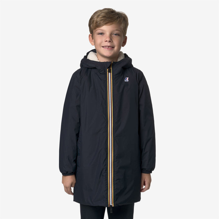 P. LE VRAI 4.0 EIFFEL ORSETTO - Jackets - 3/4 LENGTH - KID UNISEX - Blue Depth