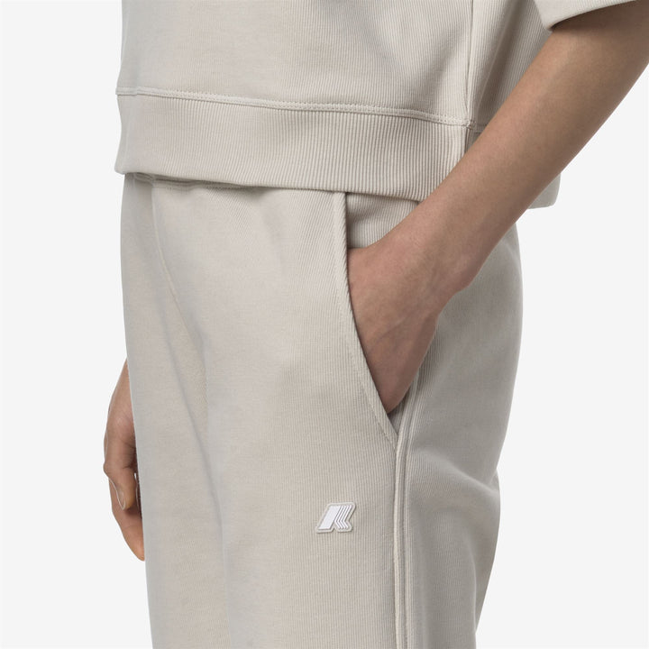 GINEVRETTE FRENCH TERRY - Pants - Sport Trousers - WOMAN - BEIGE LT