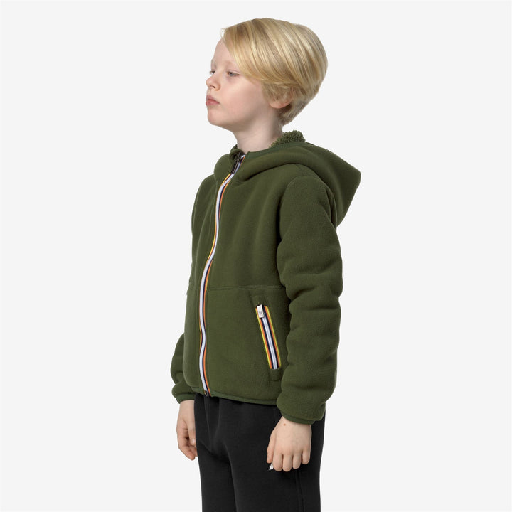 P. JACK SHERPA POLAR REVERSIBLE - Fleece - Jacket - BOY - Green C-Green C