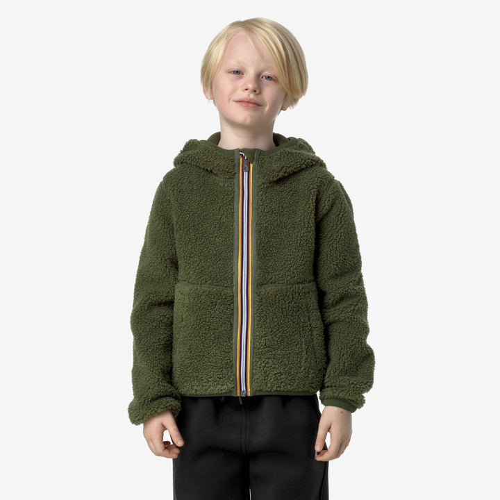 P. JACK SHERPA POLAR REVERSIBLE - Fleece - Jacket - BOY - Green C-Green C
