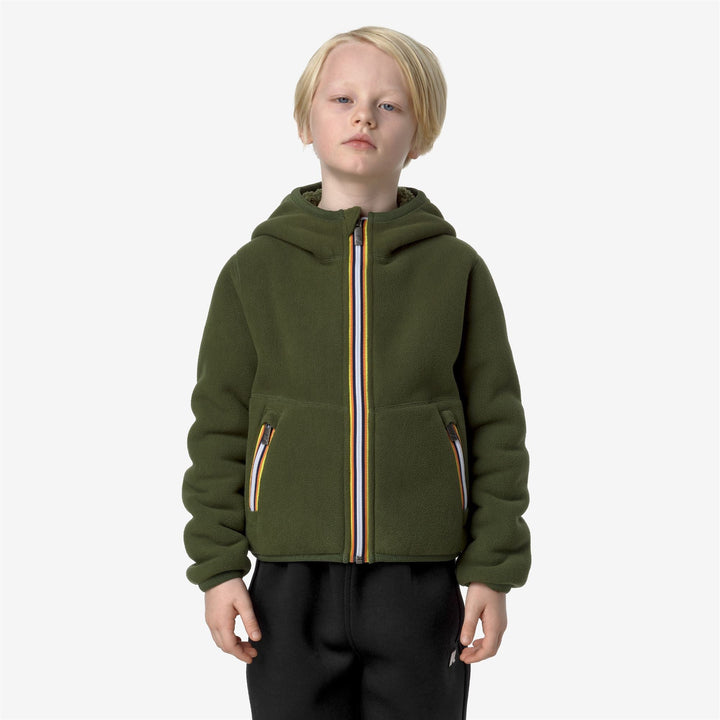 P. JACK SHERPA POLAR REVERSIBLE - Fleece - Jacket - BOY - Green C-Green C