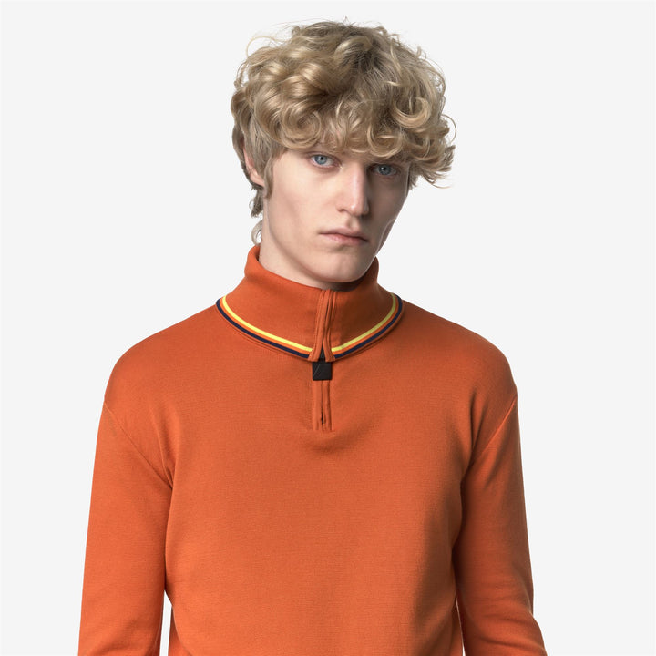 POLOM - Knitwear - Jumper - MAN - Orange Rusting