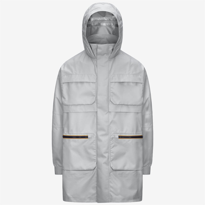 EFFIE TECH SHINY TWILL - Jackets - 3/4 LENGTH - UNISEX - Grey Silver