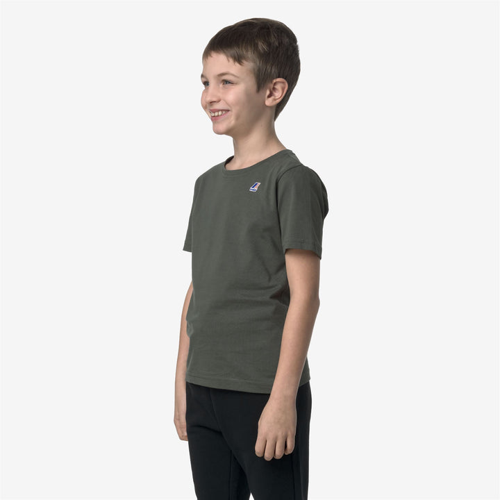 P. LE VRAI 3.0 EDOUARD - T-ShirtsTop - T-Shirt - KID UNISEX - GREEN BLACKISH
