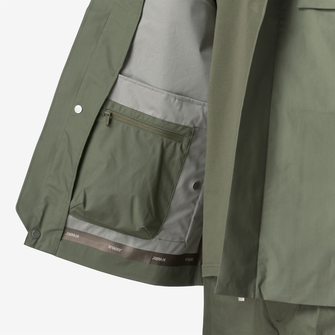ORION 3L POPLIN - Jackets - Short - MAN - GREEN LICHEN-BEIGE LT