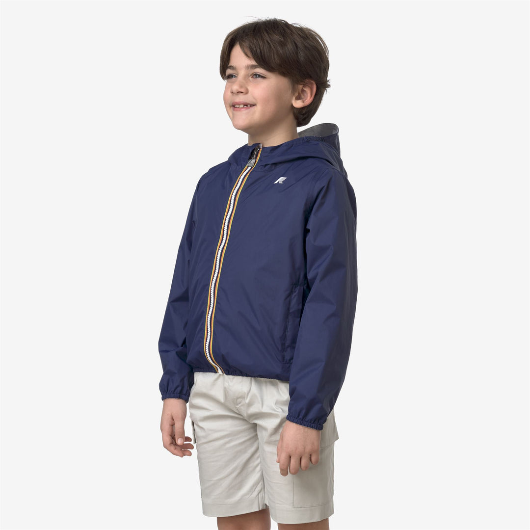 P. JAKE PLUS.2 REVERSIBLE - Jackets - Short - BOY - BLUE DEEP COBALT-WHITE