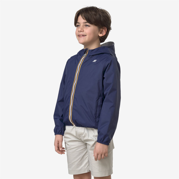 P. JAKE PLUS.2 REVERSIBLE - Jackets - Short - BOY - BLUE DEEP COBALT-WHITE