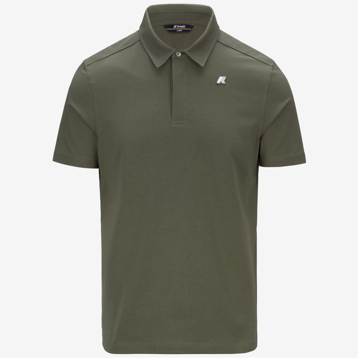 VINCELLE LIGHT STRETCH JERSEY - Polo Shirts - Polo - MAN - GREEN LICHEN
