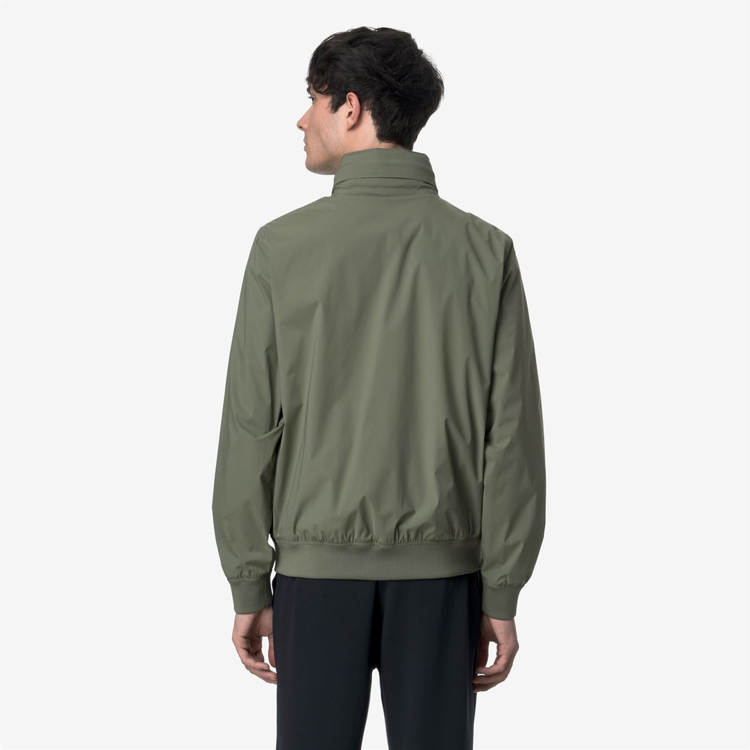 AMAURY  STRETCH NYLON JERSEY - Jackets - Short - MAN - GREEN LICHEN