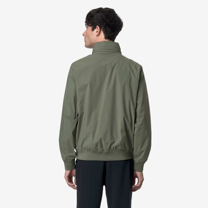 AMAURY  STRETCH NYLON JERSEY - Jackets - Short - MAN - GREEN LICHEN