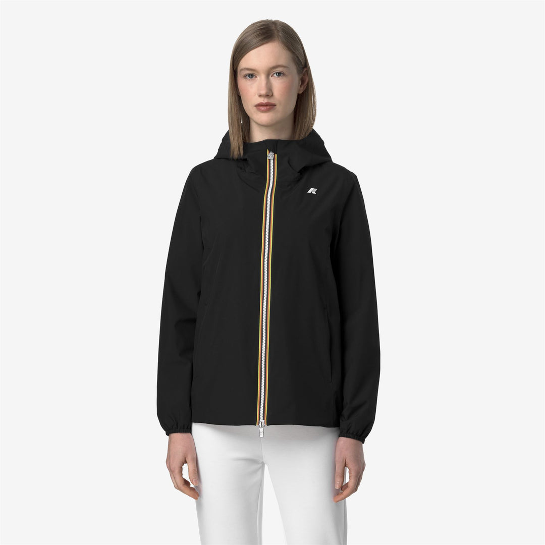 MARGUERITE STRETCH POLY JERSEY - Jackets - Mid - WOMAN - BLACK PURE