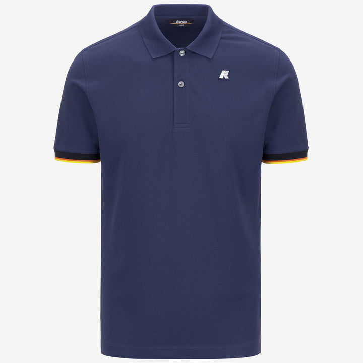 VINCENT PIQUE - Polo Shirts - Polo - MAN - BLUE DEEP COBALT